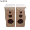IWISTAO HIFI 3 Way 8 Inches Bookshelf Solid Wood Empty Speaker Cabinet 1 Pair  Back Inverted for Tube Amplifier