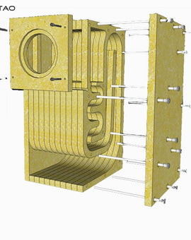 IWISTAO HIFI 4~6 Inches Full Range Speaker Empty Cabinet Kits 1 Pair MDF Labyrinth Structure