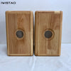 IWISTAO 하이파이 4 인치 책장 단단한 나무 빈 밀봉 스피커 캐비닛 1 쌍 6.9L G1 알루미늄 리본 트위터