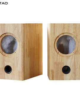 IWISTAO HIFI 4 Inch Empty Speaker Cabinet Solid Wood 1 Pair 7.6L Inverted for Mark 4 inch Full Range Unit