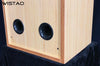 IWISTAO HIFI 8 Inch Full Range Coaxial Speaker Unit Empty Cabinet 1 Pair Birch Multi-Layer Plywood 18mm for Tube Amp DIY