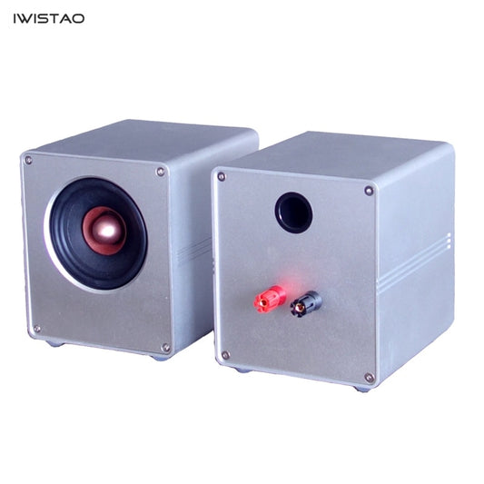 IWISTAO HIFI Full Range Speaker Aluminum Casing 2x25W NdFeB Magnetic 4 ohm 78Hz-19.8Khz
