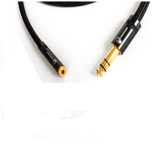 IWISTAO HIFI Headphone Extend Cable 6.35 F to 3.5 M Stereo 4N OFC Wires Gold-plated Terminals