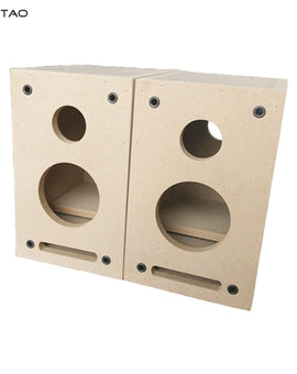 IWISTAO HIFI Labyrinth 2-way Empty Speaker Enclosure 4 Inch 1 Pair Subwoofer/Full Range Tremble Bookshelf 15mm MDF Board