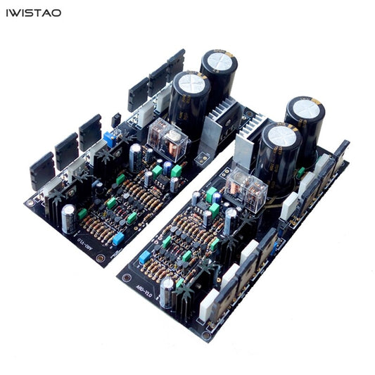 IWISTAO HIFI パワーアンプ 完成基板 1ペア 200W ゴールデンスロットル A60 AC24VX2 ~ AC42VX2 DIY