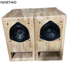 IWISTAO HIFI Speaker Empty Cabinet 4.5 Inches 1 Pair Labyrinth Structure with Solid Wood for Bose Model 100 PR Unit DIY