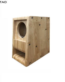 IWISTAO HIFI Speaker Empty Cabinet 5 Inches 1 Pair Finished Labyrinth Structure with Solid Wood for Full Range Speakers Unit DIY