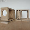 IWISTAO HIFI Speaker Empty Cabinet Kit Labyrinth High-density Fibreboard for 3  Inch Full Range Speaker Unit DIY