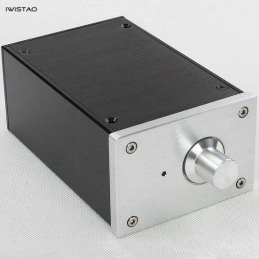 IWISTAO HIFI Tube Amplifier Casing W100*D160*H70mm Whole Aluminum No Cut Holes Black /Silver Panel