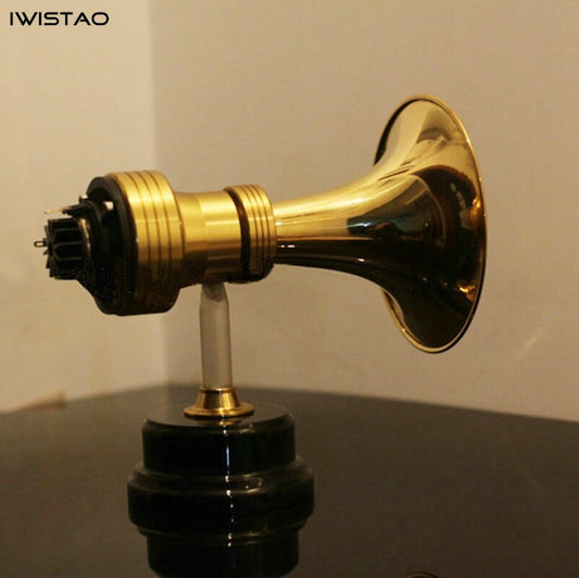 IWISTAO ロング 5インチ サパーツイーター 銅ホーン 真鍮ホーン 1ペア ネオジム銅フィルム 6Ω 20W 1.2KHZ-40kHz