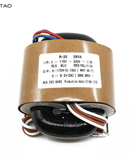 IWISTAO R Type Power Transformer 56W Input 0-115V-230V Output 170V 6.3V Tube Amp Preamp