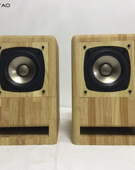 IWISTAO HIFI 4 Inch Full Range Labyrinth Speaker 2x60W 4Ohms 92dB Max AKISUI4 Oak for Tube Amp