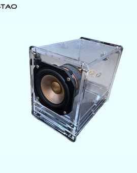 IWISTAO SHIFI 4 Inches Full Range Transparent Labyrinth Speaker 1 Pair 60Hz-23KHz 92dB Max AKISUI4 for Monitor Speakers For Tube Amp