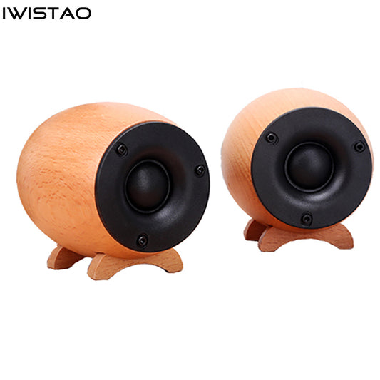 IWISTAO Solid Wood Tweeter Speaker Retro Wood Professional Super High Frequency Compensation Independent Cabinet HIFI Audio DIY