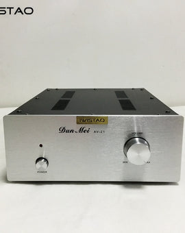IWISTAO チューブバッファプリアンプ音楽忠実度 6N11 ステレオゲインなし甘いナチュラルテイストシルバーパネル HIFI