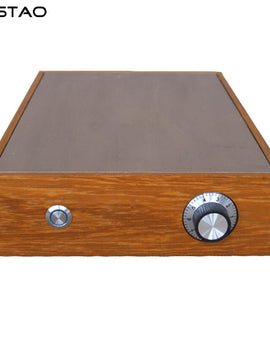 IWISTAO Vacuum Tube Preamplifier Casing Sapele Solid Wood Frame Chassis Retro Style 200x65x300 Top Aluminum Plate HIFI Audio DIY