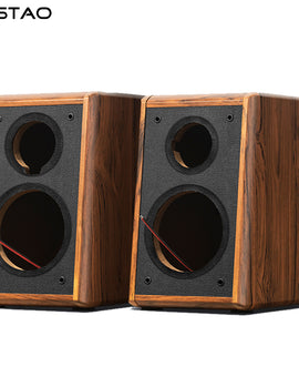 IWISTAO 2 Way 6.5 Inches Speaker Empty Cabinet Passive Speaker Enclosure Wood 25mm High Density MDF Board Volume 20L DIY