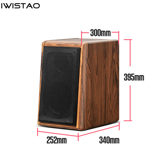 IWISTAO 2 Way 6.5 Inches Speaker Empty Cabinet Passive Speaker Enclosure Wood 25mm High Density MDF Board Volume 20L DIY