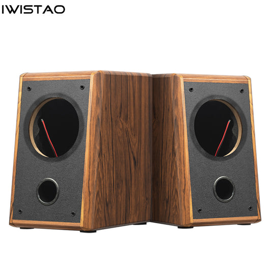 IWISTAO 8 Inch Full Range Speaker Empty Cabinet Passive Speaker Enclosure Wood 25mm High Density MDF Board Volume 28L DIY