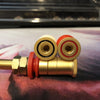 Lengthened Terminal Speaker Terminals Amp Copper Sand Gold Plated Screw length 40mm Red and Black