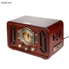 Retro Wooden HIFI Radio AM/FM 2x5W Desktop Speakers Rotary Tuning Bluetooth U Disk Playing