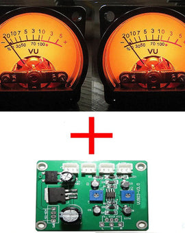 IWISTAO 1pc Driver Board and 2pc VU Meters Input AC/DC 9-15V for Tube Amplifier