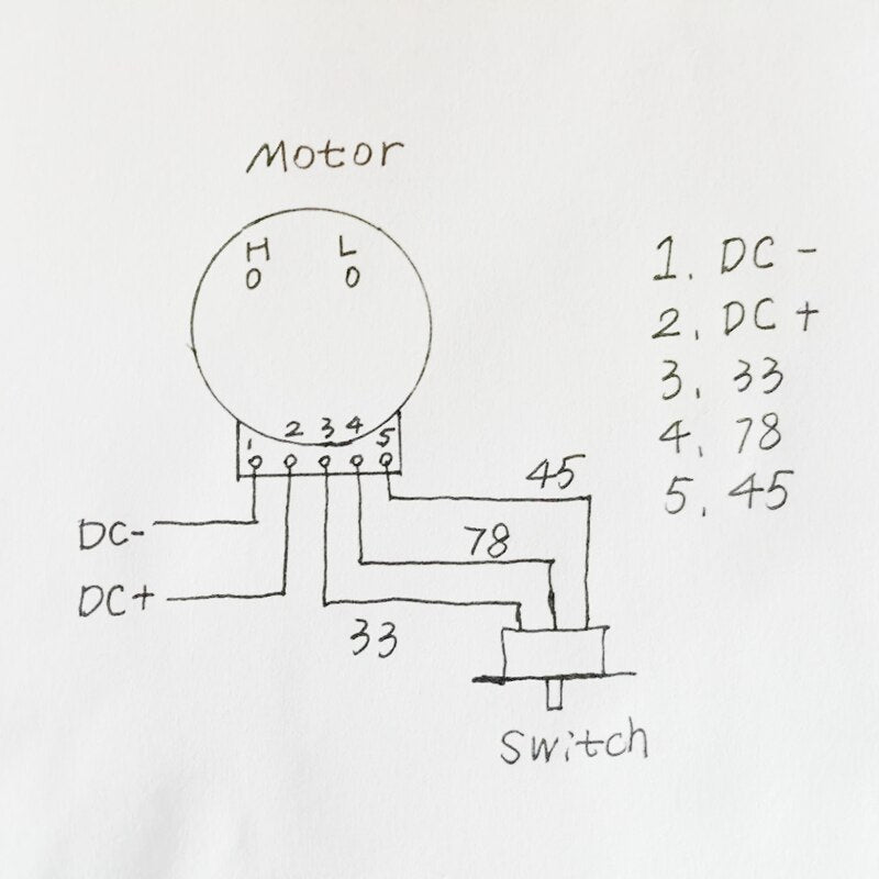 Vinyl Phono Motor 33 45 78 DC9-12V for Electric Gramophone – IWISTAO ...