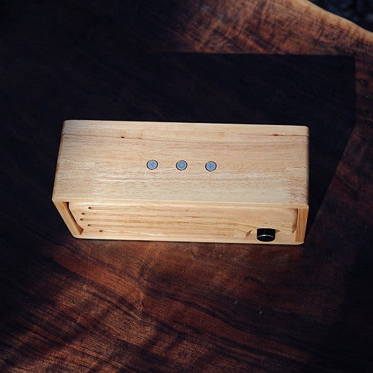 Bluetooth Speaker Handmade Original Color Pure Solid Wood Portable 2x15w AUX U Disk Playing