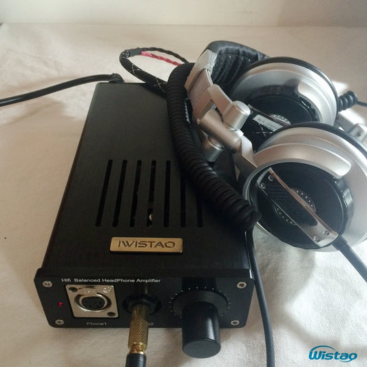 IWISTAO Balanced Headphone amplifier HIFI TPA6120A2 AMP 16~600 Ohms 750mW/300 ohms