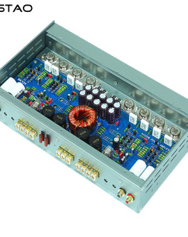 IWISTAO Car Power Amplifier - 4-Channel Audiophile Amplifier Gold Seal Transistors with Output Protection for Car 12V High-Power HiFi