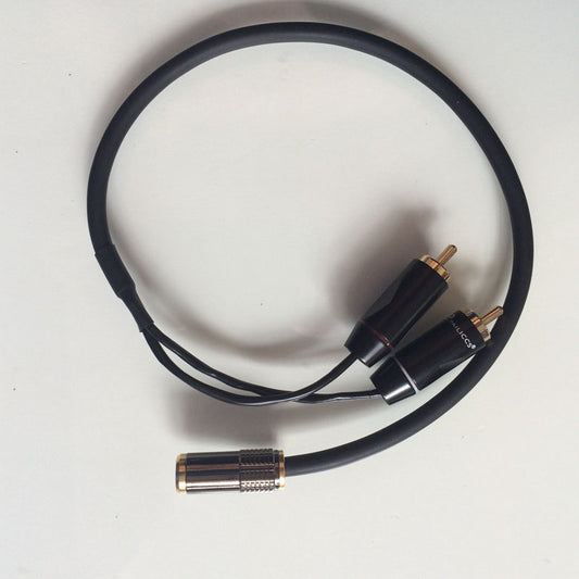 IWISTAO RCA to3.5mm メスジャック オーディオケーブル DAC&amp;プリアンプ用 4N OFC バドワイザー RCA端子