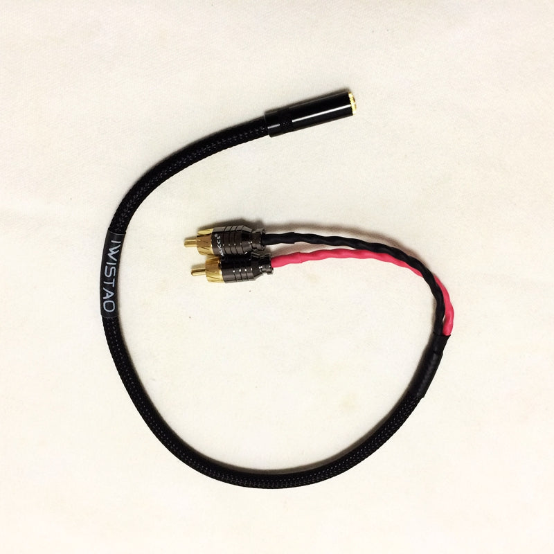 IWISTAO HIFI メス 3.5mm - 2 RCA ステレオ ケーブル バドワイザー RCA カナレ – IWISTAO HIFI  MINIMART