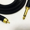 IWISTAO HIFI 6.35mm to RCA Cable Stereo Budweiser Connector Gold-plated 4N Choseal OFC Manual