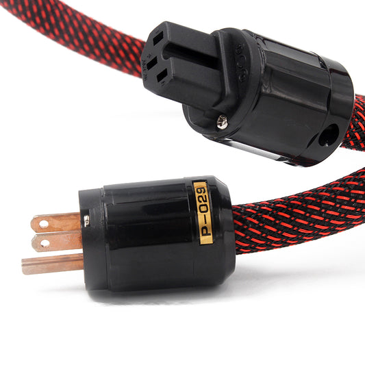 IWISTAO HIFI Power Cord Pure Copper US Monster 400 Power Cable Oyeide Copper Power Plugs