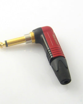 SilentPlug 6.35mm 1/4 Guitar Plug NP2X-AU-SILENT NEUTRIK  Die-casting Casing Right Angle Red Audio DIY