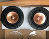 Mark HIFI 4 Inch Full Range Speaker Unit 1 Pair Metal Cone 8 Ohms 20-40W 60Hz-25KHz