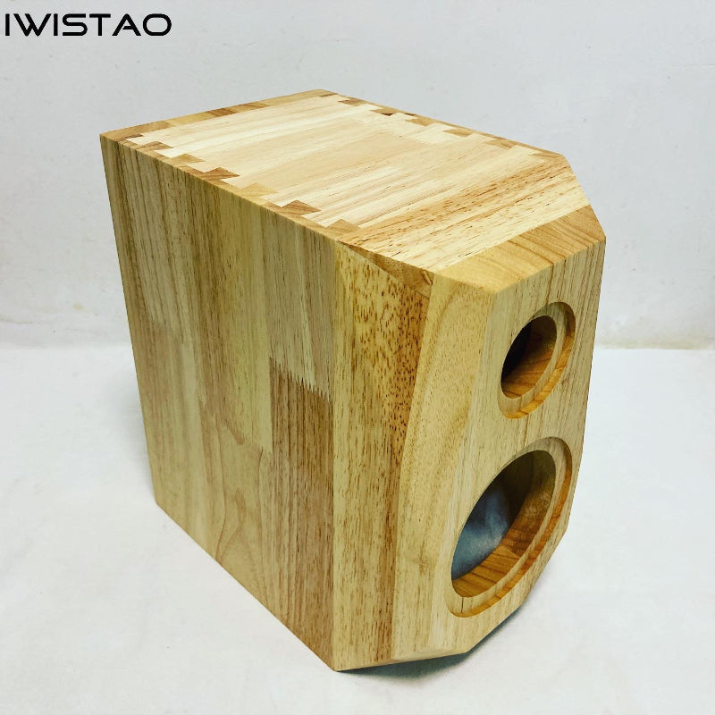 IWISTAO HIFI 2 Way Bookshelf Solid Wood Empty Speaker 5 Inch 1