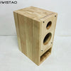 IWISTAO HIFI 2 Way 4~4.5  Inch Full Range plus Tweeter Empty Speaker Enclosure 1 Pair Labyrinth Horn Solid Wood Audio