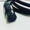 IWISTAO 6.35mm TRS to XLR Audio interfaces HIFI Audio TRS Female Cannon Balanced Cable Gold-plated Contacts Choseal 4N OFC Black