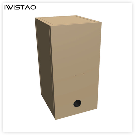 IWISTAO HIFI 5.25 Inch Empty Speaker Cabinet Solid Wood 1 Pair 14L Inverted for Mark 5.25 inch Full Range Unit CHR90