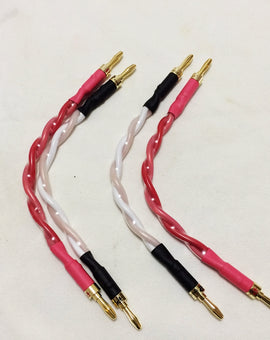 IWISTAO HIFI Speaker Jumper Budweiser Banana Terminal Canare Cable Original Japan Y Plug 0.2m