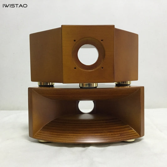 IWISTAO HIFI Empty Wood Horn Solid 1 Pair Treble Compensation for Fostex FT17H Wide 355mm