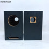 IWISTAO HIFI Labyrinth Empty Full Range Speaker Enclosure 4 Inch 1 Pair Bookshelf 15mm MDF Board Black
