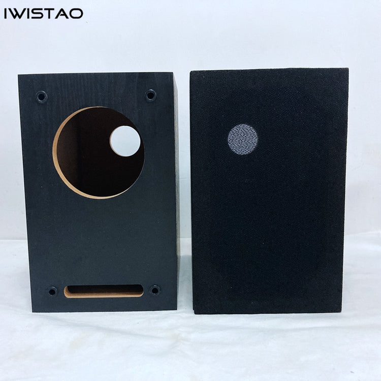 IWISTAO HIFI Labyrinth 2-way Empty Speaker Enclosure 4 Inch 1 Pair Su ...