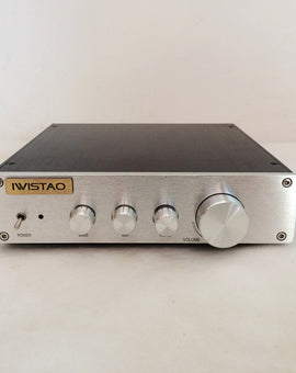 IWISTAO HIFI 프리 앰프 톤 조정 저음 떨림 중간 OPA2604 LME49720 클래스 A 전원 스테레오