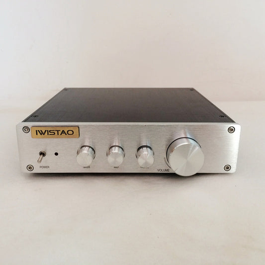 IWISTAO HIFI Preamplifier Tone Adjustment Bass Tremble Middle OPA2604 LME49720 Class A Power Stereo