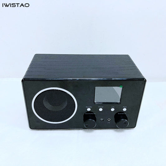WIFI ラジオ インターネット Web FM DBA ラジオ Bluetooth スピーカー 5W RMS カラー スクリーン 電源アダプタ供給 木製ケーシング