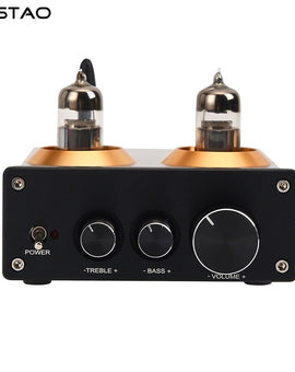 IWISTAO 6J5 真空管トーンプリアンプ NE5532 QCC3034 Bluetooth 5.0 APTX ブラック/ホワイトパネル HIFI オーディオ