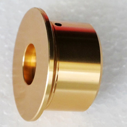 IWISTAO ソリッド ポテンショメータ ノブ 全金属 HIFI アンプ チューブ ボリューム D50mm H27mm ゴールド