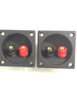 Square Binding Post Type Speaker Terminal Box Board Cup Wire 56.5 x56.5mm Plastic Nut DIY